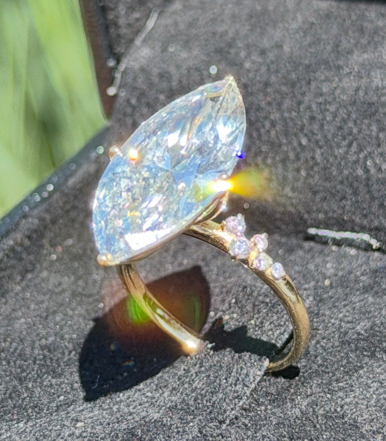 Gouden ring met VS1 diamant van 9.22ct!! retailwaarde €13500, Sieraden, Tassen en Uiterlijk, Ringen, Nieuw, Ophalen of Verzenden