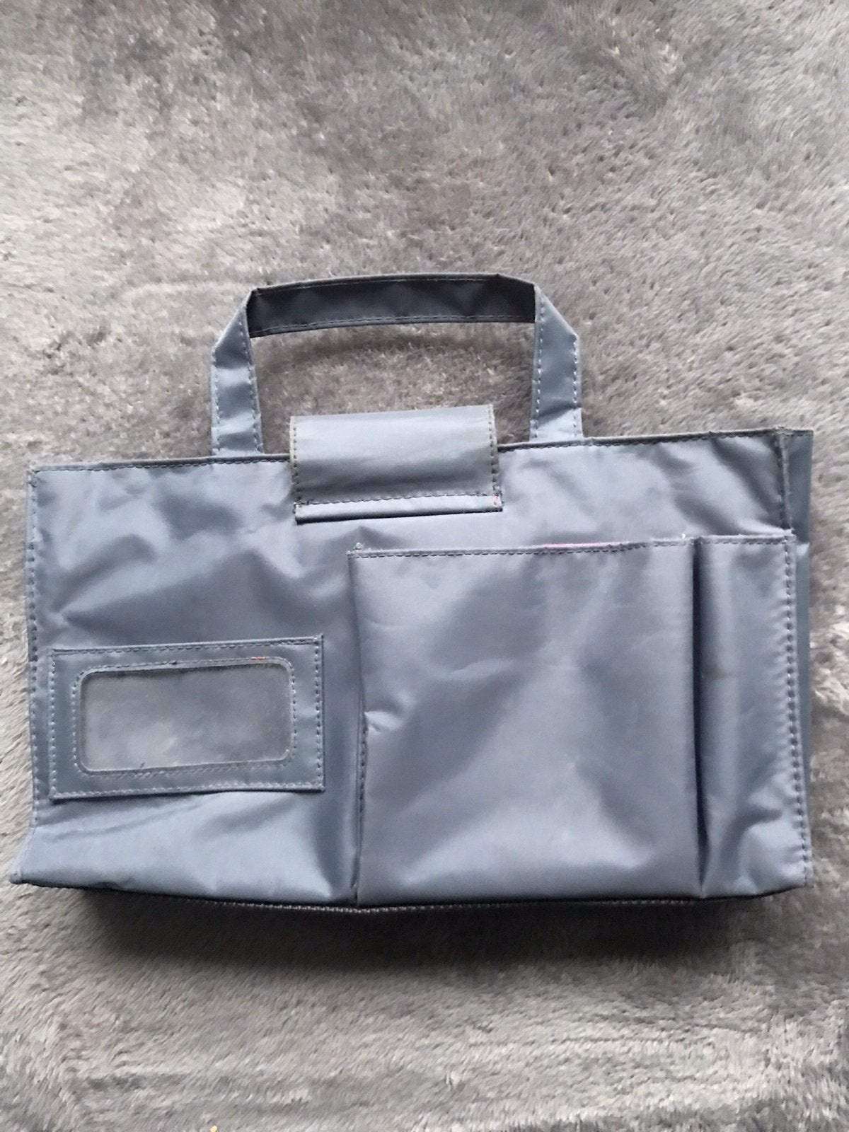Handige mooie grijze Inzet Toilettas/Tas Organizer, Sieraden, Tassen en Uiterlijk, Tassen | Damestassen, Ophalen of Verzenden
