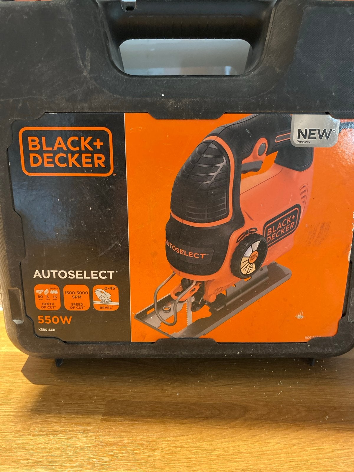 Black+Decker Autoselect decoupeerzaag 550W, Doe-het-zelf en Verbouw, Gereedschap | Zaagmachines, Ophalen, Zo goed als nieuw, Minder dan 600 watt