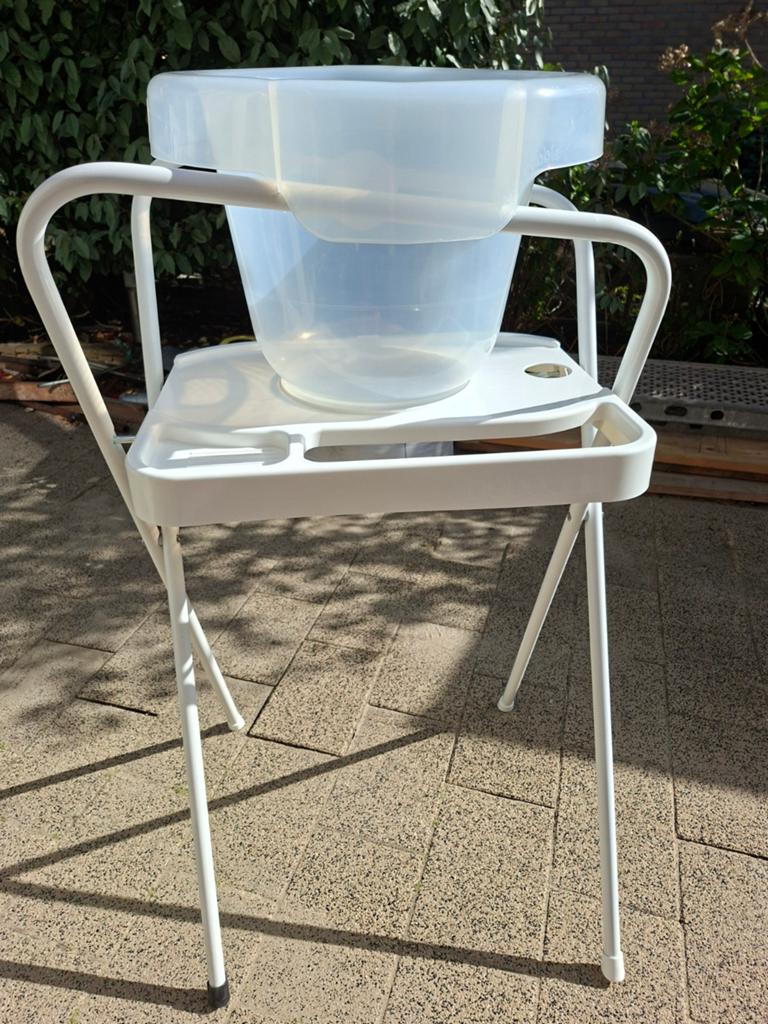 Bébé-jou tummytub babybadje met standaard, Ophalen, Gebruikt, Badje, Bébé-jou