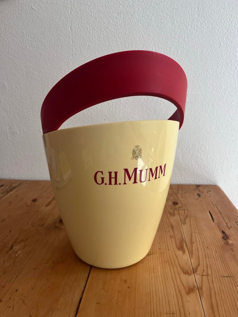 Vintage champagne koeler G.H. Mumm, Vintage, Gebruikt, Meerkleurig, Kunststof