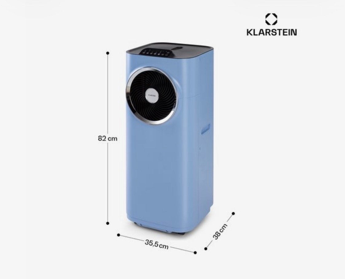 Klarstein Mobiele Airco 3-in-1 Koelen, Ventileren, Ontvochti, Ophalen, Minder dan 60 m³, 3 snelheden of meer, Zo goed als nieuw
