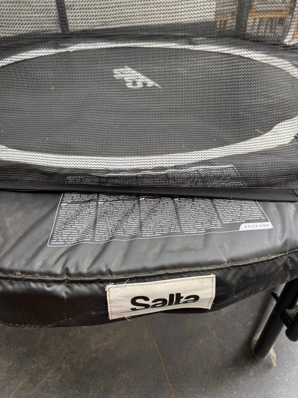 Salta trampoline met veiligheidsnet 183cm (van mei 2025!), Ophalen, Gebruikt