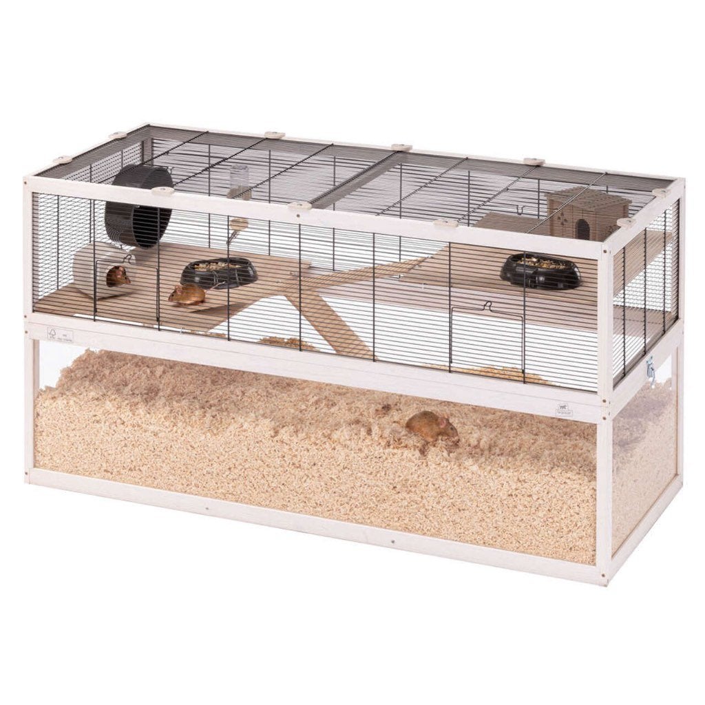Ferplast Domster 120 - Hamsterkooi - Wit 50x120x66.5 cm, Dieren en Toebehoren, Knaagdieren en Konijnen | Hokken en Kooien, Ophalen