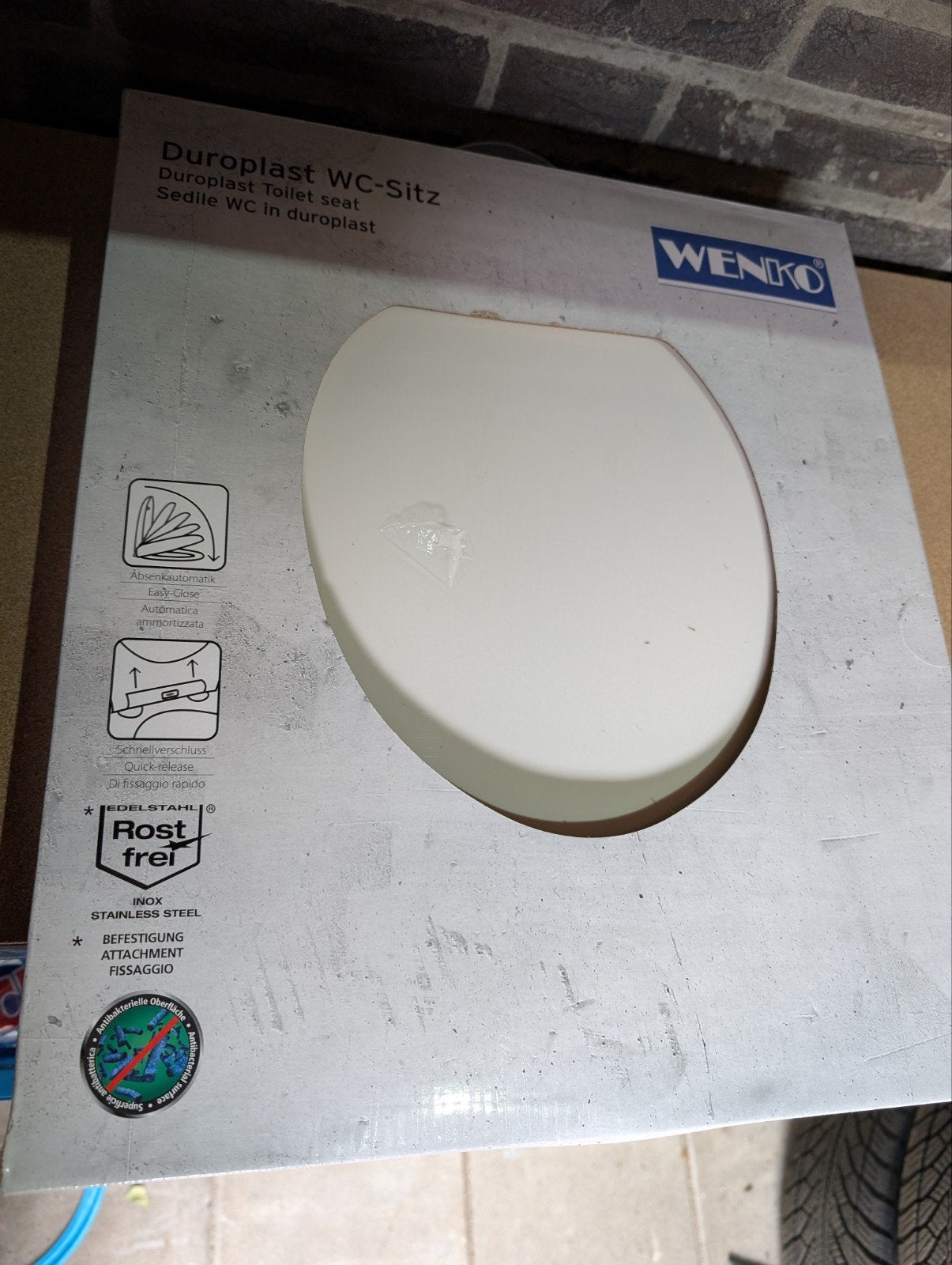 2x WENKO Duroplast WC-bril met softclose en quick-release, Ophalen of Verzenden, Nieuw