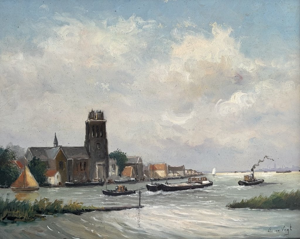 Leen van Vugt, zicht op Dordrecht, Ophalen