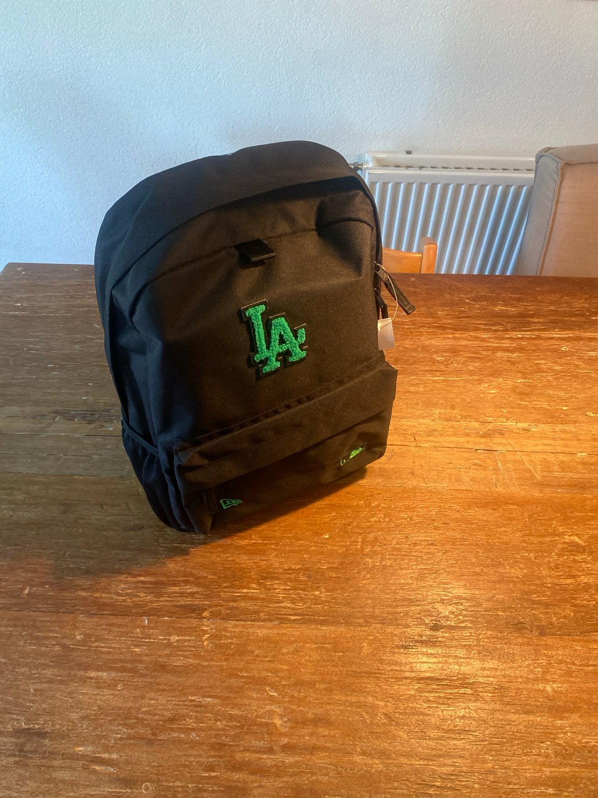 New Era LA Dodgers rugzak - Zwart met groen logo, Sieraden, Tassen en Uiterlijk, Tassen | Rugtassen, Ophalen of Verzenden, Nieuw