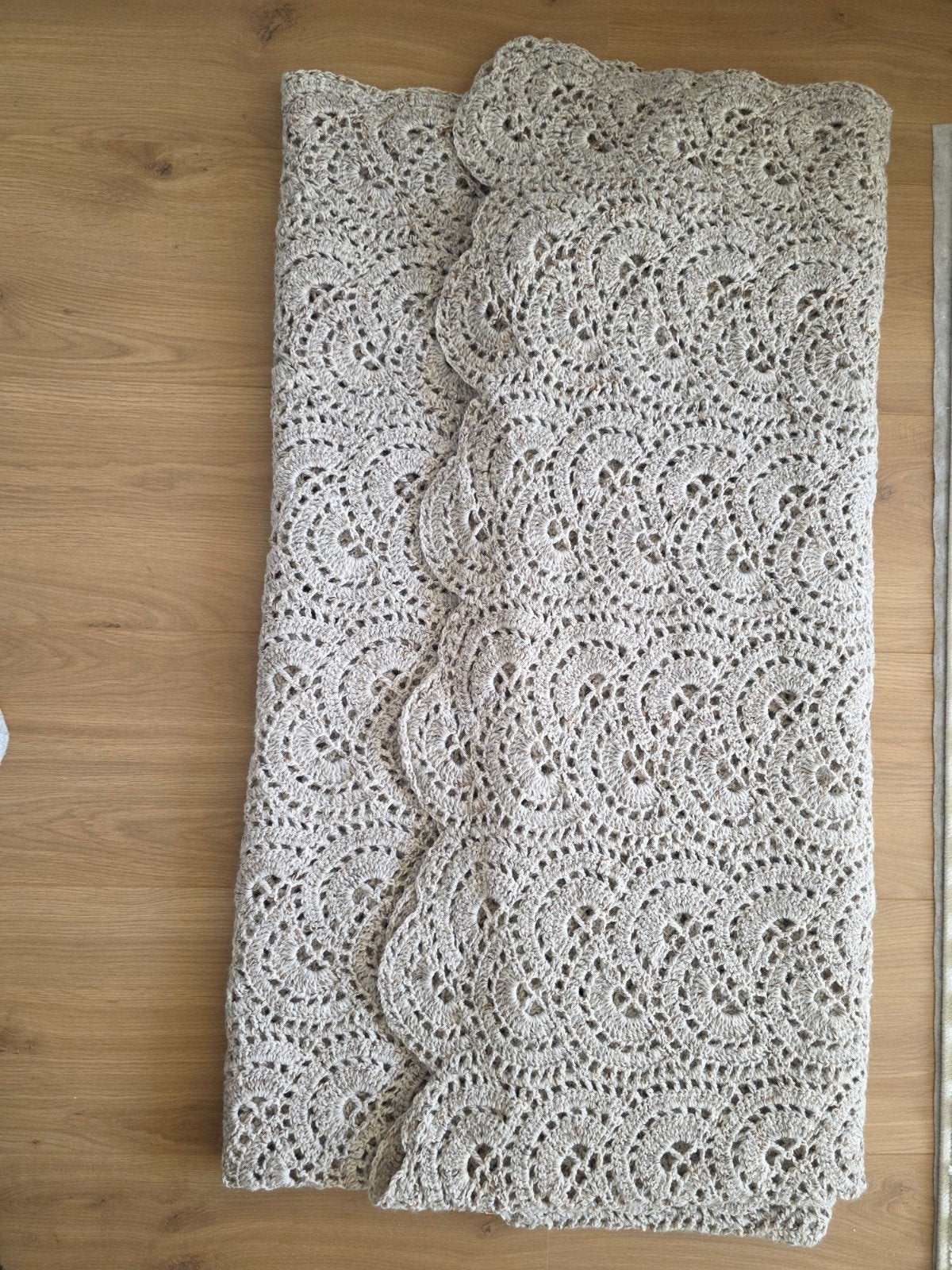 Zware kwaliteit vintage sprei - Crème/beige/zand, 200 cm of meer, Ophalen of Verzenden, Zo goed als nieuw, 200 cm of meer