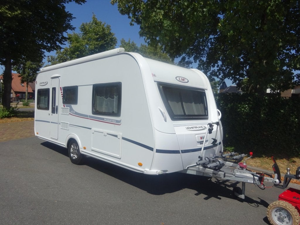 LMC Maestro 470 E Met Mover en Luifel, Caravans en Kamperen, Caravans, Standaardzit, Bedrijf, 4 tot 5 meter, LMC en Münsterland