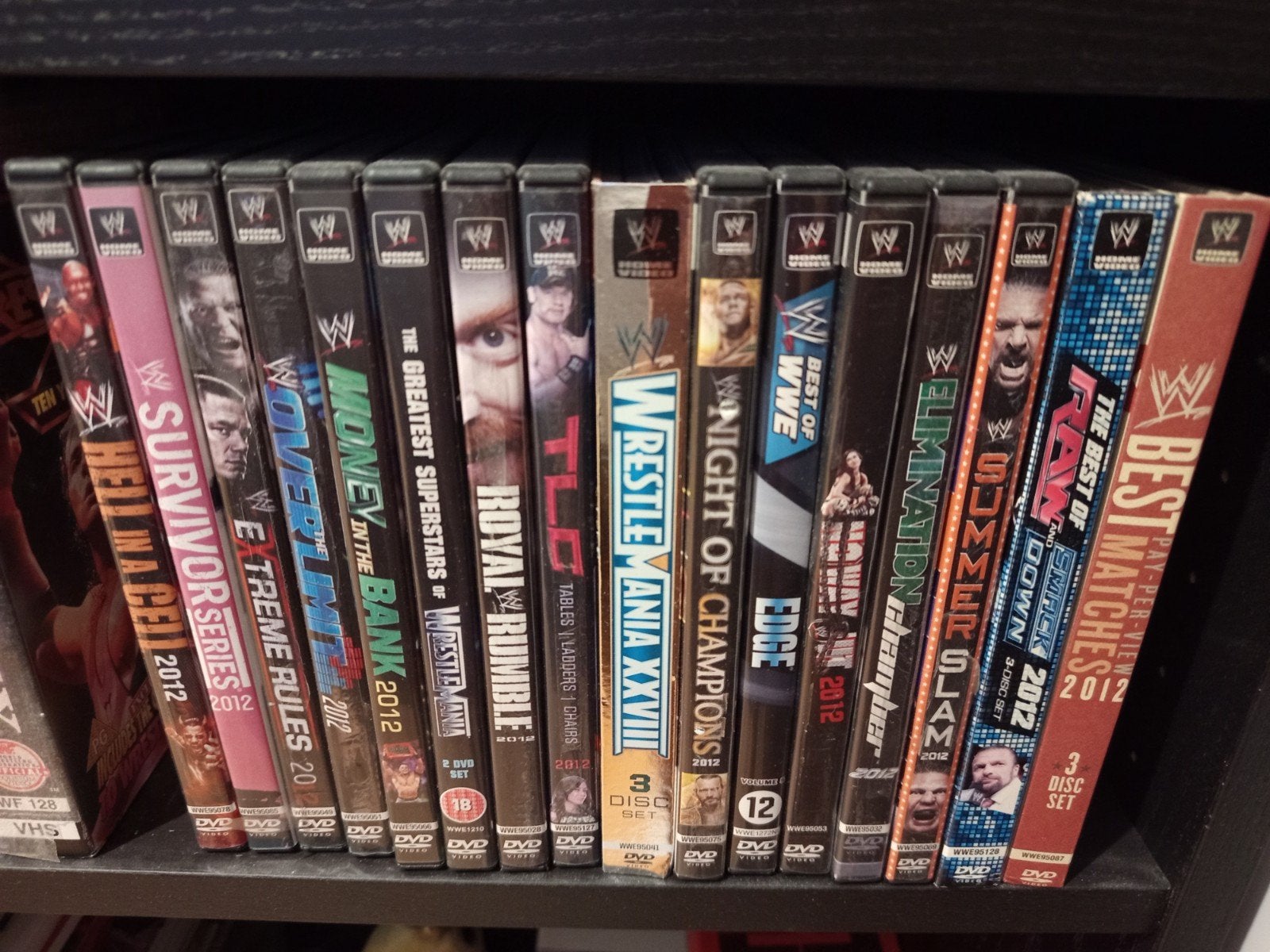 Complete WWE PPV collectie 2012, Vanaf 16 jaar, Ophalen of Verzenden, Inclusief doosje, Gebruikt