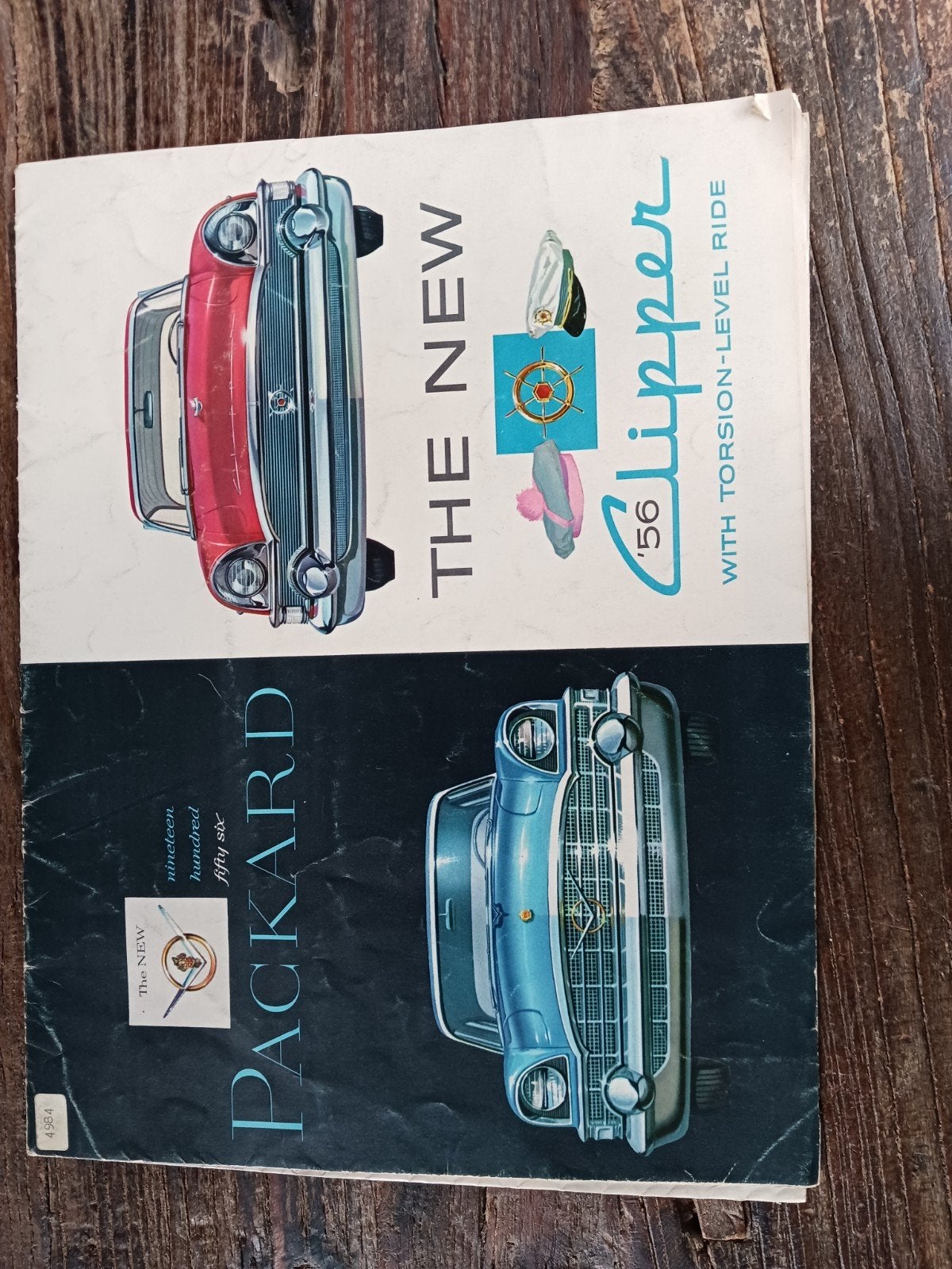Packard Clipper folder 1956, Ophalen of Verzenden, Gelezen, Overige merken