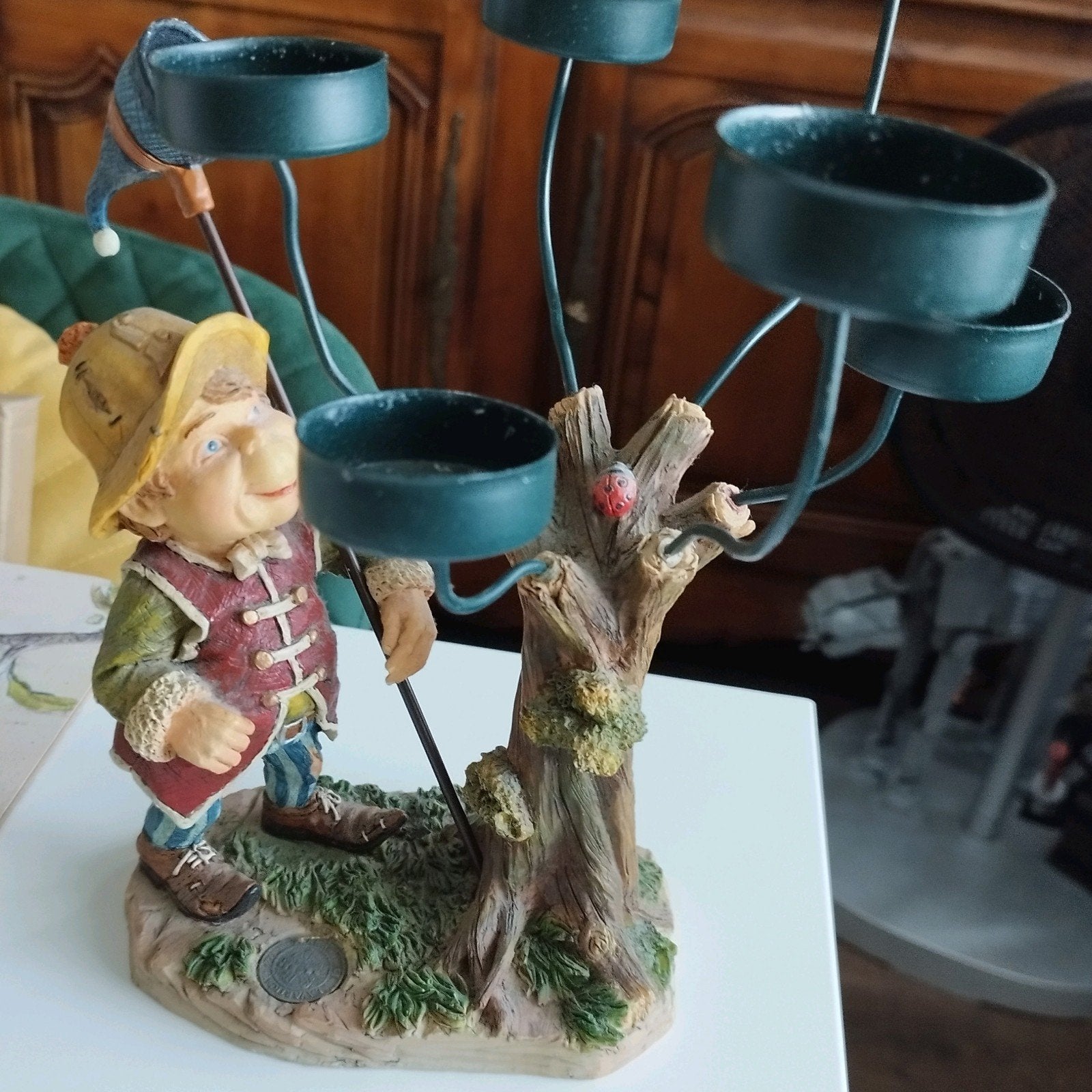 Efteling Laaf Collection Kandelaar - Zo goed als nieuw, Meerkleurig, Overige merken, Ophalen of Verzenden, Zo goed als nieuw