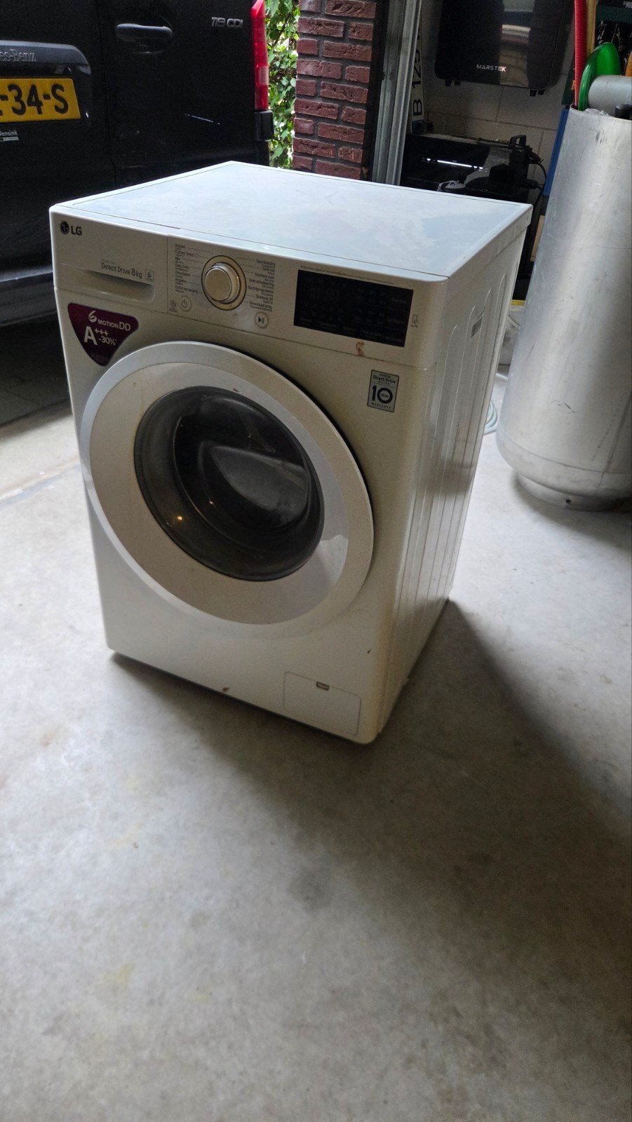 LG Direct Drive 8kg Wasmachine A+++, Witgoed en Apparatuur, Ophalen, Gebruikt, Energieklasse A of zuiniger, Voorlader