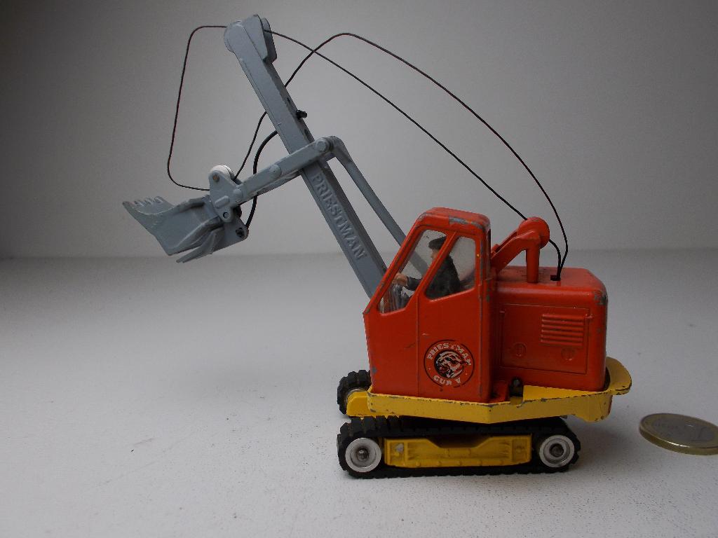 1963 Corgi MajorToys 1128 PRIESTMAN SHOVEL +RUPSBANDEN! Igst, Hobby en Vrije tijd, Modelauto's | 1:43, Ophalen of Verzenden, Zo goed als nieuw