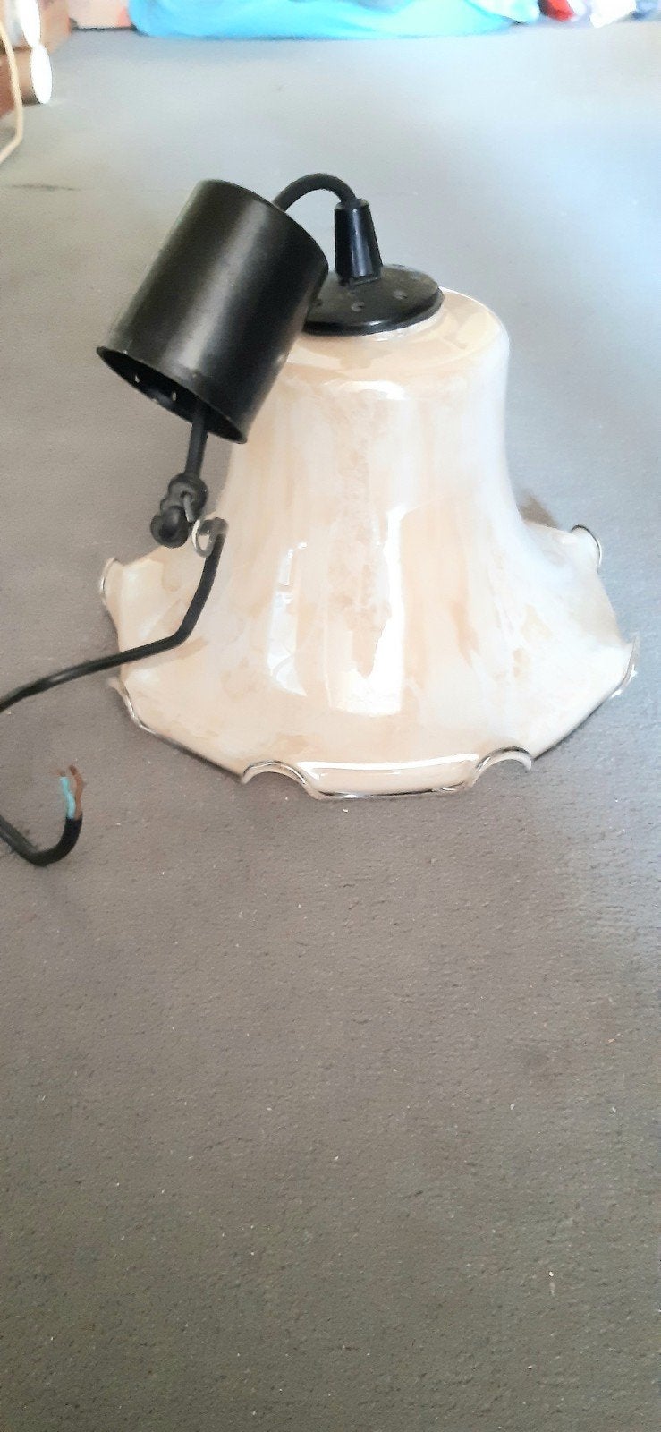 lief hanglamp(je) oma's jeugd , bijv in gang  kinderkamer, Huis en Inrichting, Lampen | Hanglampen, Ophalen of Verzenden, Glas