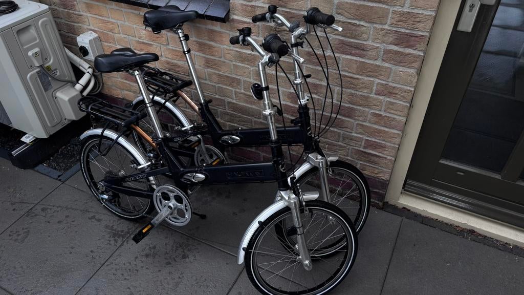 2 x Giant halfway vouwfietsen, Fietsen en Brommers, Fietsen | Vouwfietsen, Gebruikt, Velgrem, Versnellingen, Dames