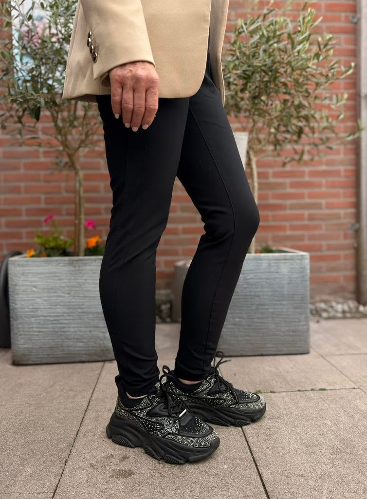 BOSS hugo boss nette pantalon broek dames 36 38 M S, Ophalen, Zwart, Zo goed als nieuw, Maat 36 (S)