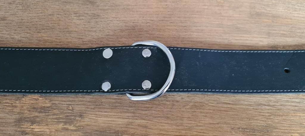 Hondenhalsband leer zwart, Ophalen of Verzenden, Nieuw