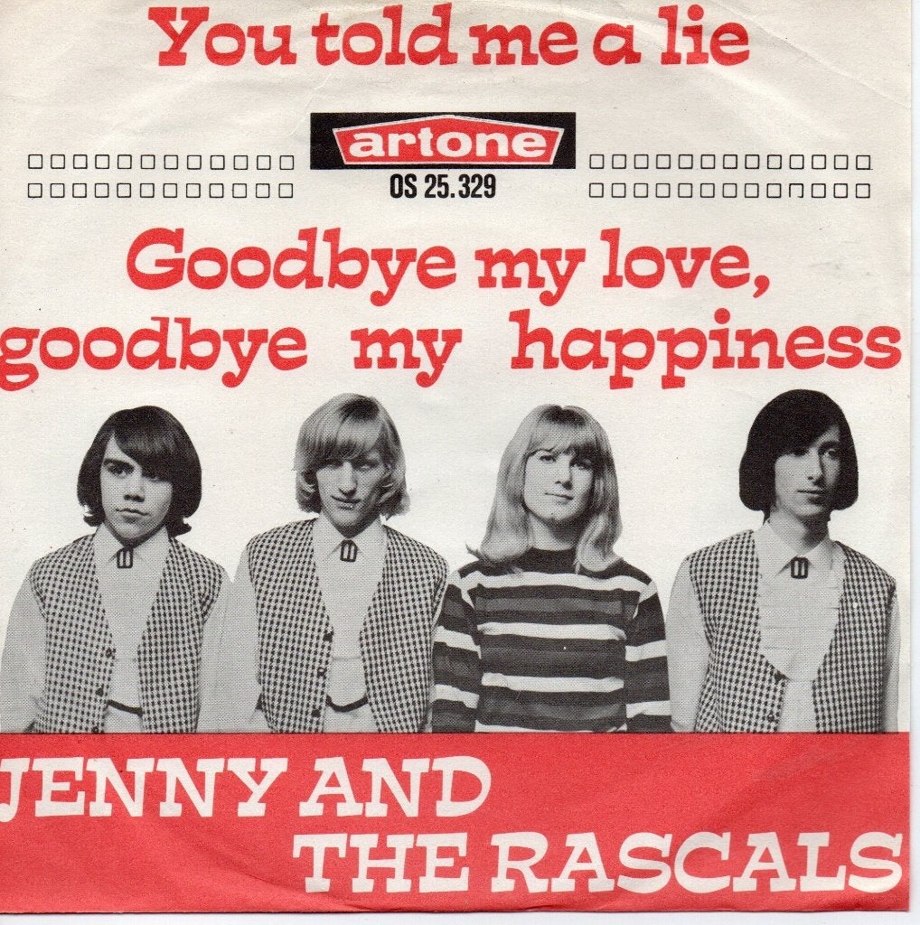Jenny and the Rascals - You told me a lie (nederbeat), Cd's en Dvd's, Vinyl Singles, Ophalen of Verzenden, Zo goed als nieuw, Pop