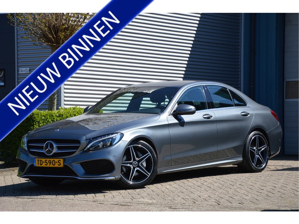 Mercedes-Benz C-Klasse 220 D AMG-LINE | NAVI | CAMERA | TREK, Automaat, Achterwielaandrijving, 4 cilinders, Leder en Stof