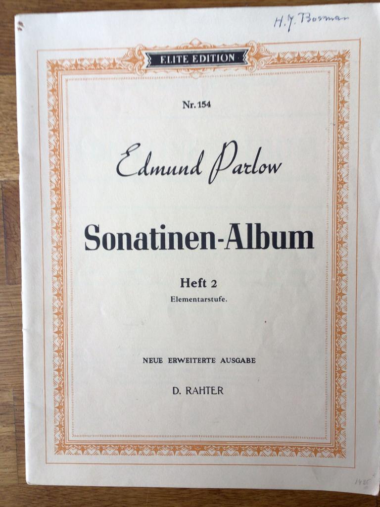 Edmund Parlow, sonaten, deel 2, Gebruikt, Klassiek, Ophalen of Verzenden, Artiest of Componist
