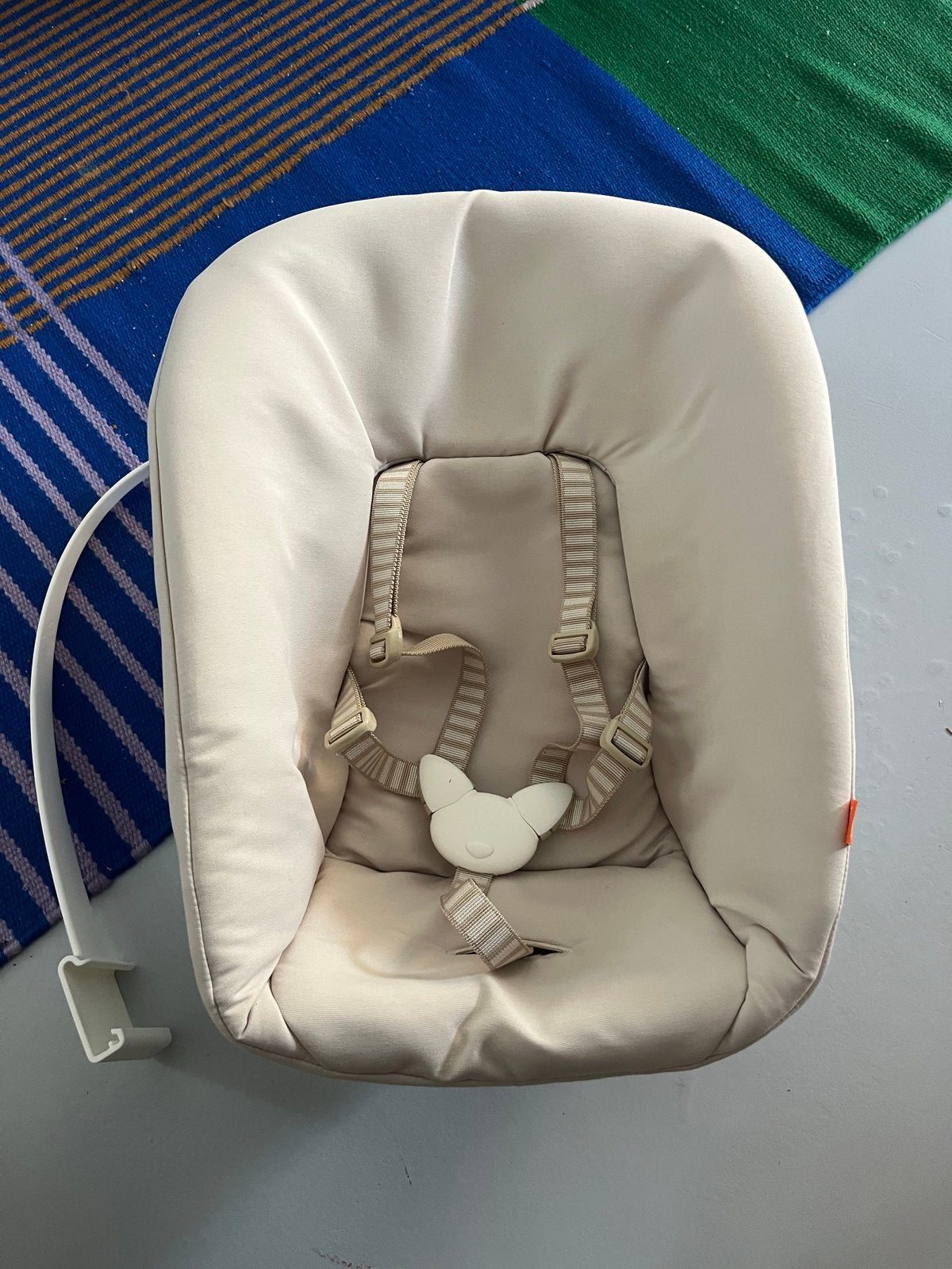 Stokke Tripp Trapp Newborn Set met extra hoes en gliders, Ophalen of Verzenden, Gebruikt, Meegroeistoel, Gordel(s)