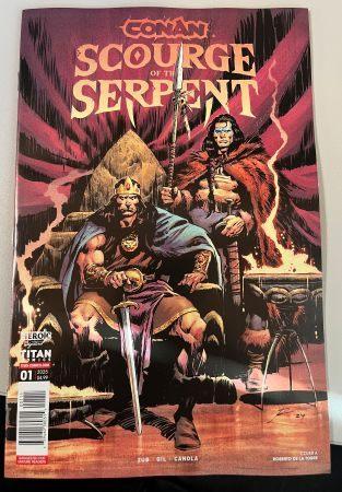 Conan: Scourge of the Serpent #1 diverse covers (Titan), Eén comic, Amerika, Nieuw, Ophalen of Verzenden