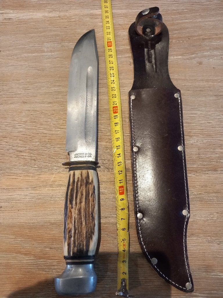 Vintage bowie mes, Ophalen of Verzenden, Landmacht, Nederland, Mes of Dolk