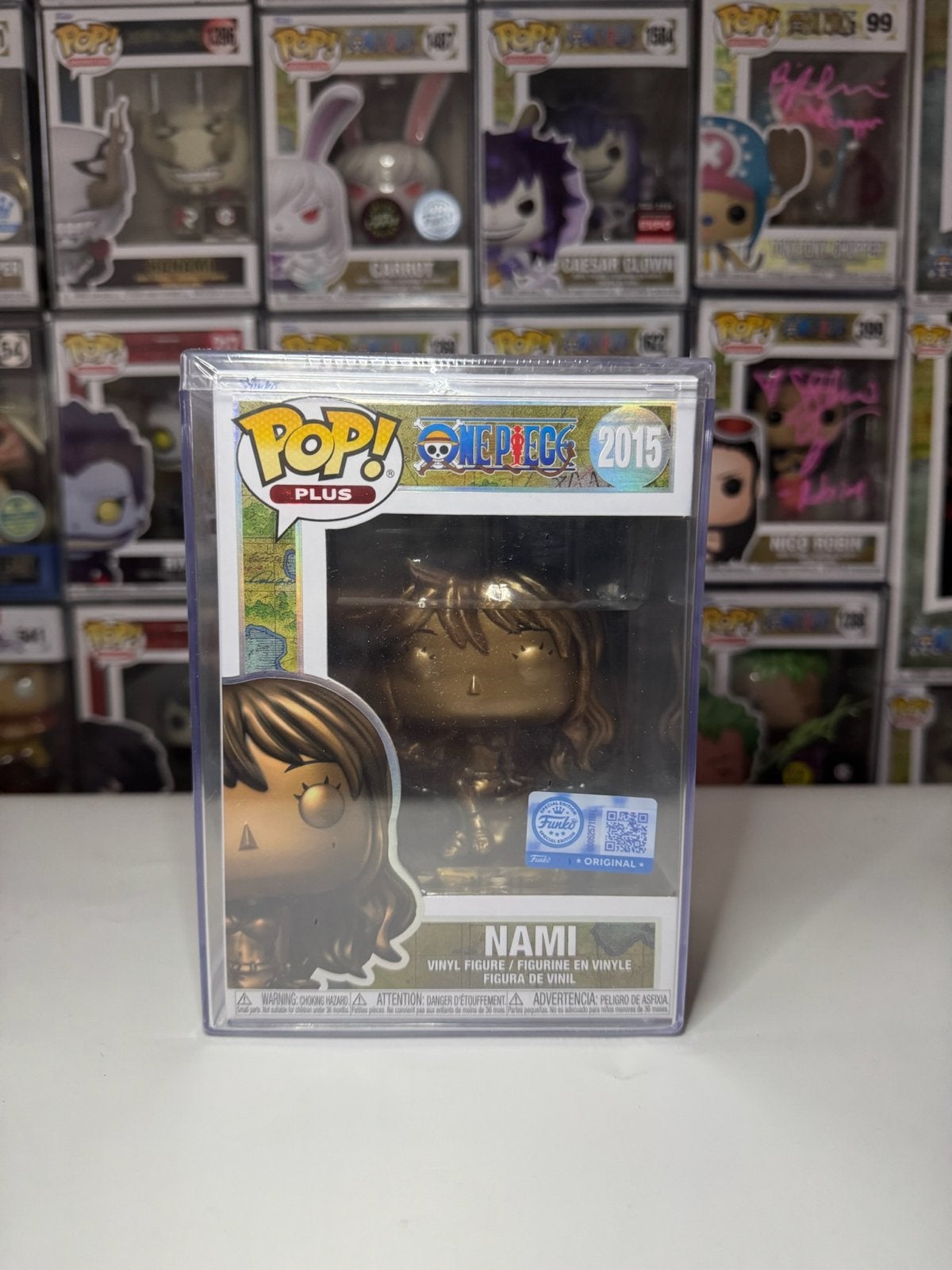 Funko Pop! Nami One Piece 2015 Gold Edition, Verzamelen, Ophalen of Verzenden, Zo goed als nieuw