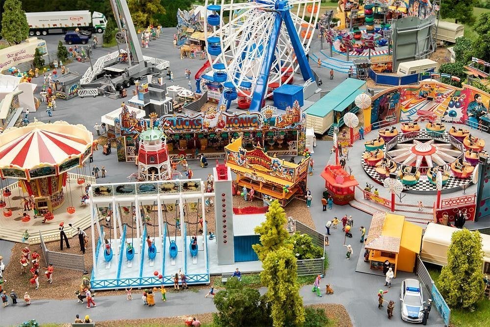 Top Aanbieding Faller: Kermisset NIEUW, Overige merken, Wisselstroom, Brug, Tunnel of Gebouw, Nieuw
