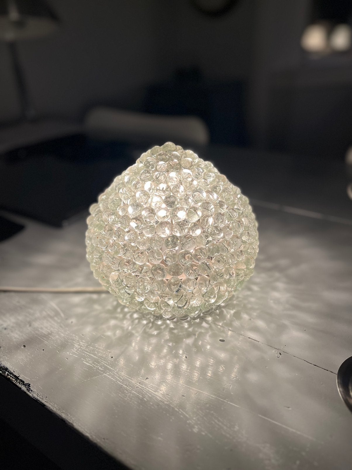 Glazen bolletjes lamp, Verzenden, Gebruikt
