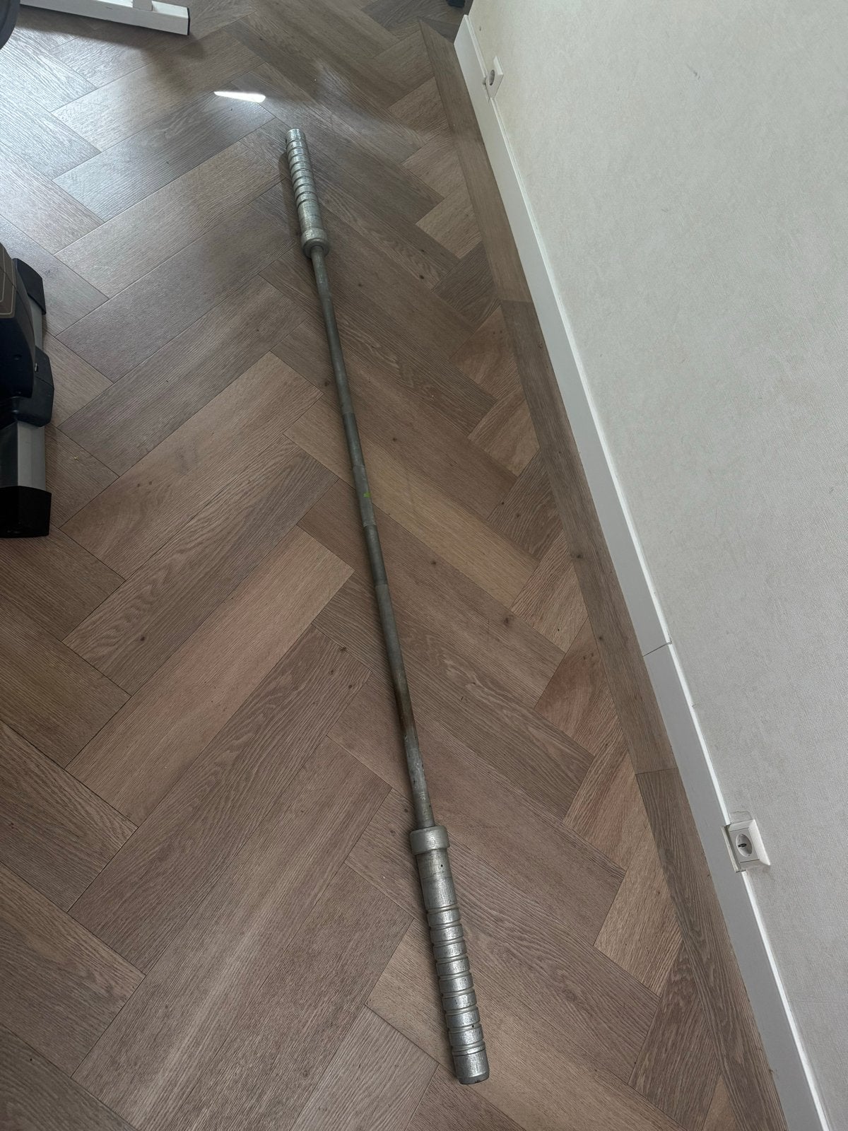 Halterstang 210 cm - Zwaar staal - Ø 52 mm, Ophalen of Verzenden, Gebruikt, Armen, Halterstangen