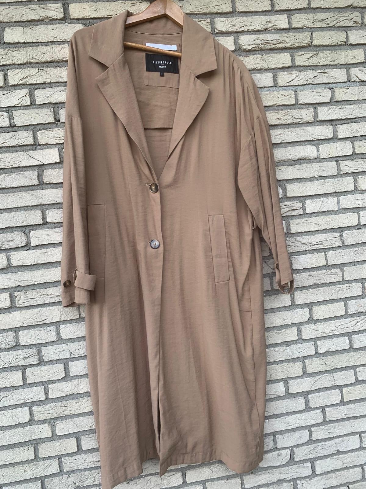 Dames lange zomerjas Silvercreek maat L, Verzenden, Zo goed als nieuw, Maat 42/44 (L), Beige