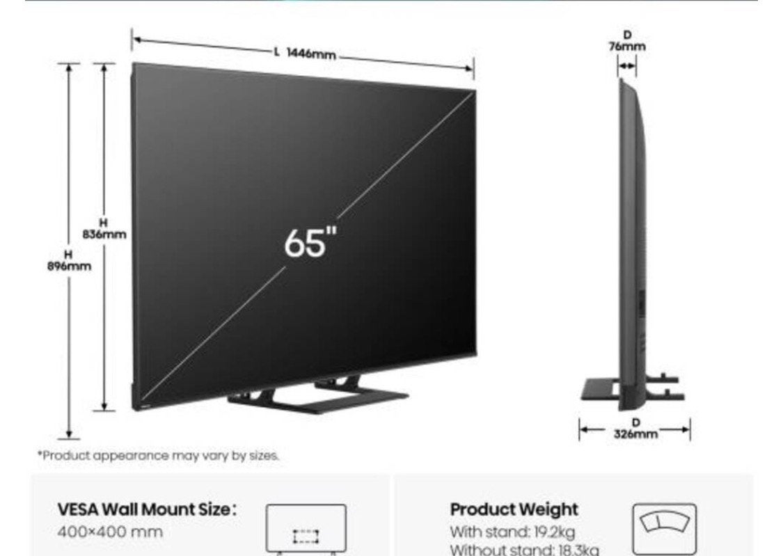 Hisense snart tv 65 inch nieuw Qled 65 A7 Q, Hisense, QLED, Hisense, 50 Hz