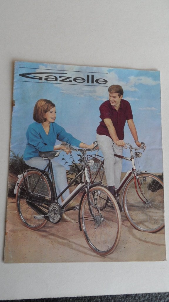 Gazelle oldtimerrijwielen folder, jaren 70, Verzenden, Gebruikt