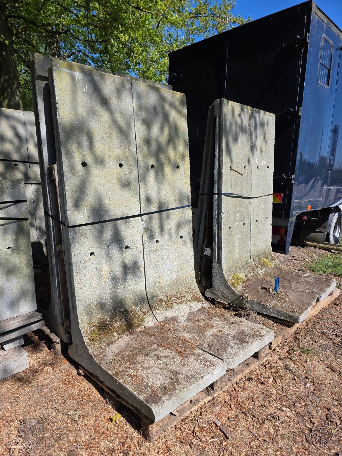 20 betonnen keerwanden, Ophalen, Gebruikt, Overige metalen
