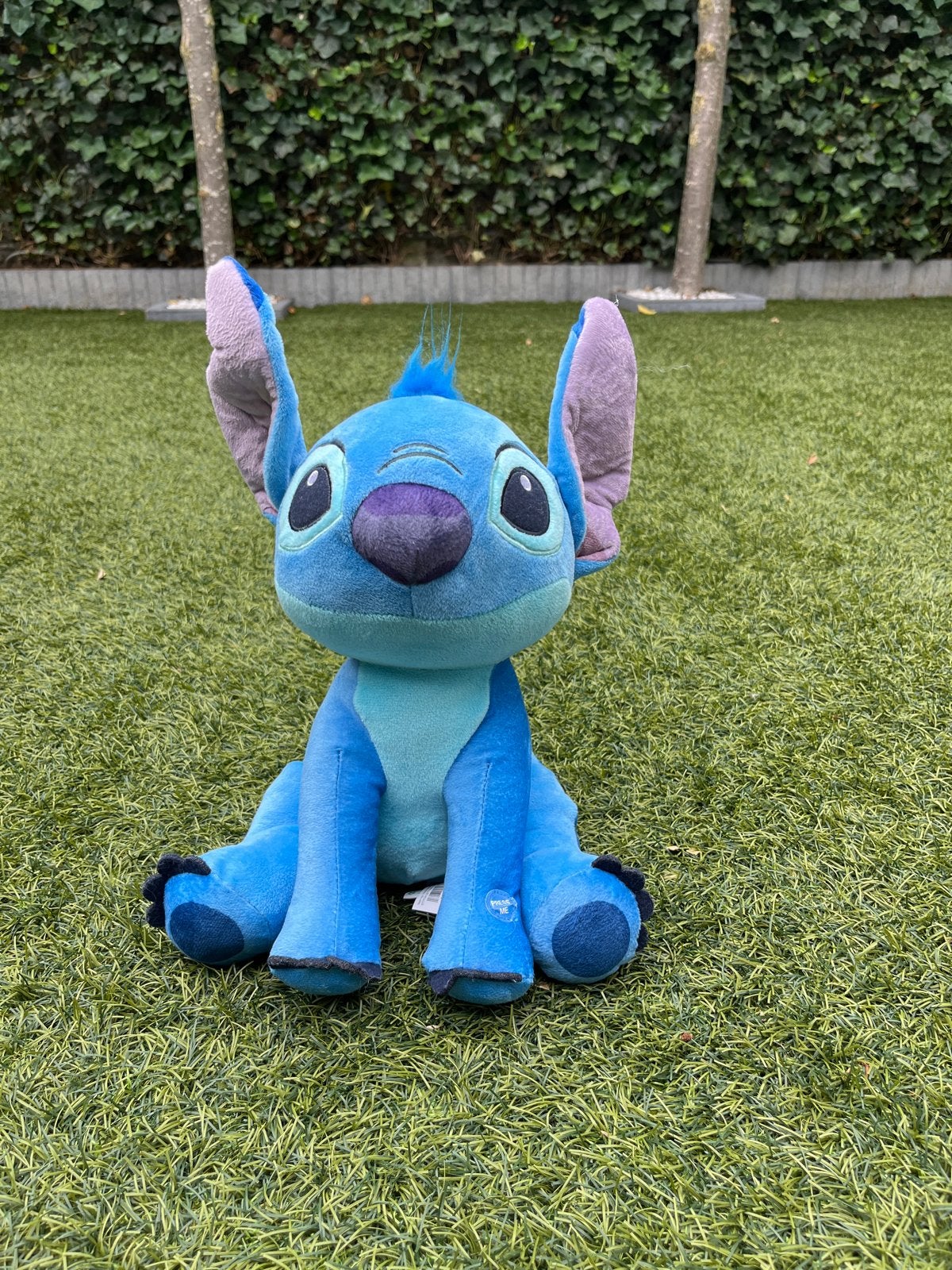 Disney Stitch Knuffel 33 cm met geluid, Ophalen, Gebruikt, Blauw, Middelgroot (20 tot 80 cm)