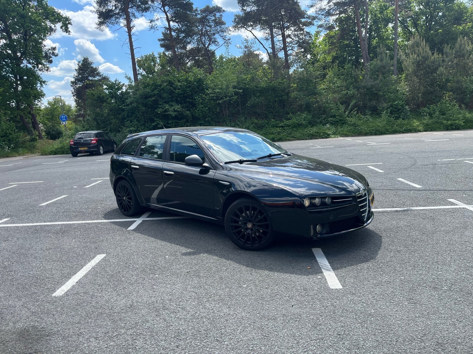 Alfa Romeo 159 2.2 JTS SW 2008 Zwart (APK tot 02-05-2027), Auto's, Alfa Romeo, Voorwielaandrijving, Stof, Zwart, 4 cilinders