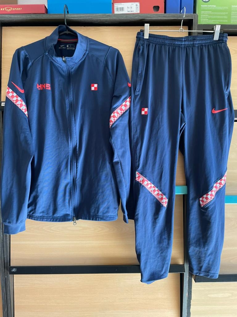 Kroatie Nike Trainingspak Blauw Maat M, Nike, Ophalen of Verzenden, Zo goed als nieuw, Voetbal