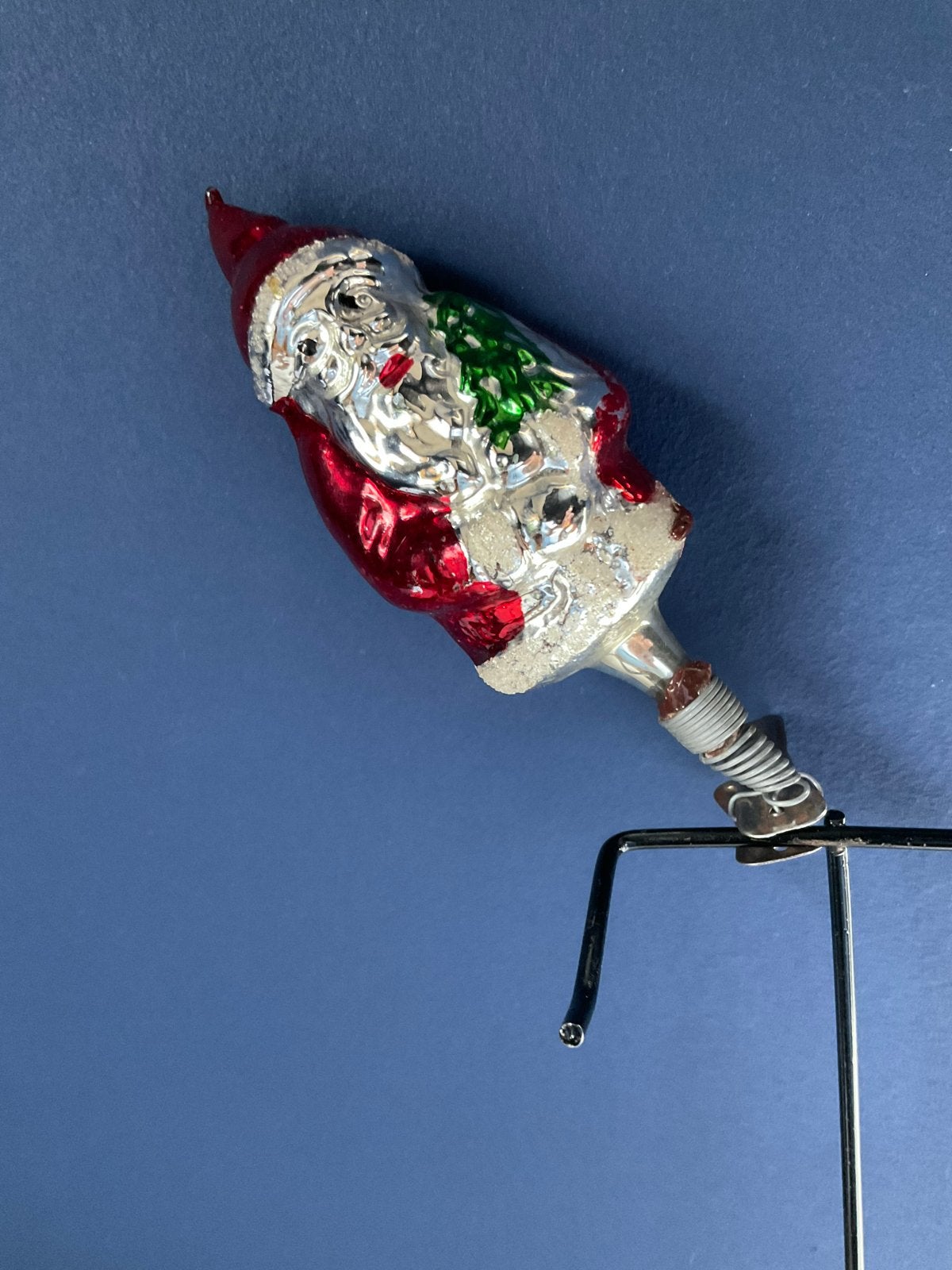 Glazen kerstman, Ophalen of Verzenden, Gebruikt