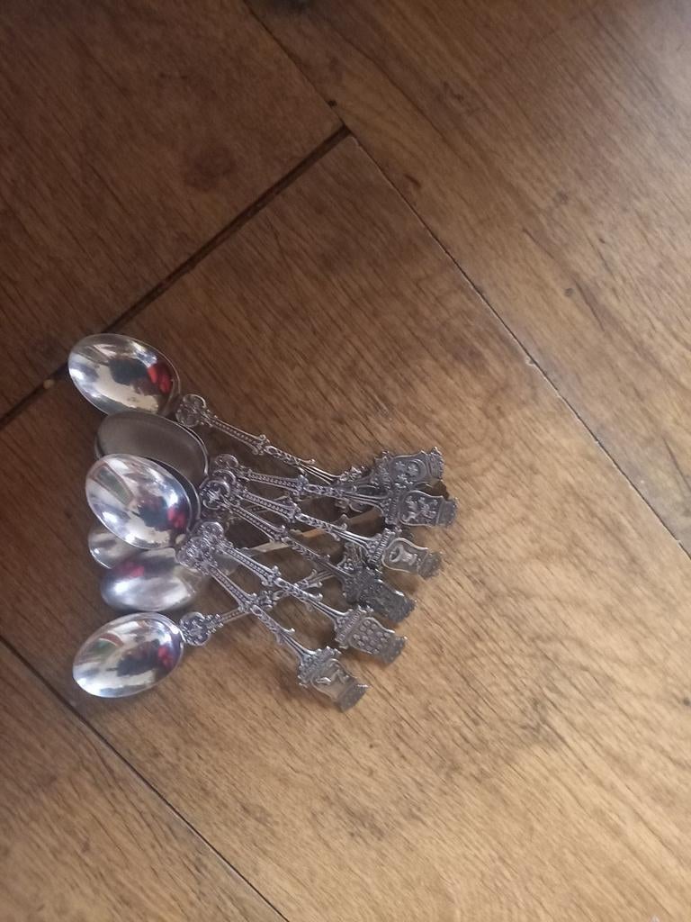Theelepels djokjq 800 zilver getaxeerd juwelier, Antiek en Kunst, Ophalen of Verzenden