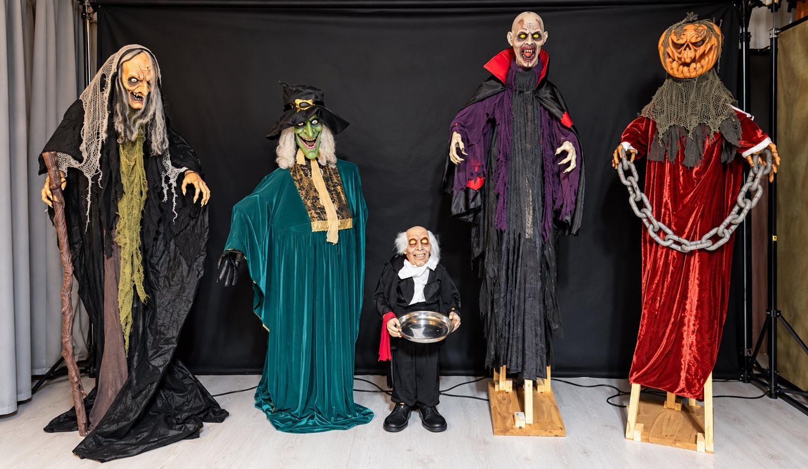 Complete Halloween-set – 5 bewegende figuren, Eén persoon