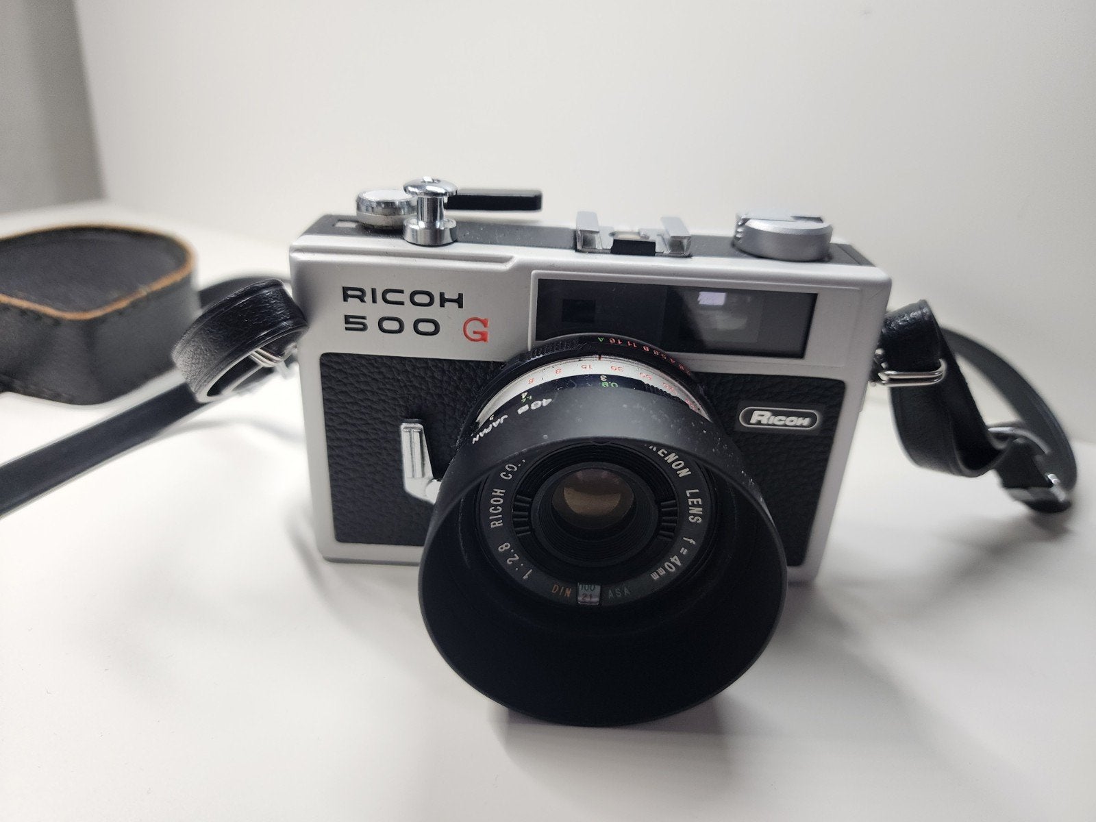 Ricoh 500 G compact camera met Rikenon lens, Ophalen of Verzenden, Gebruikt, Compact, Overige Merken