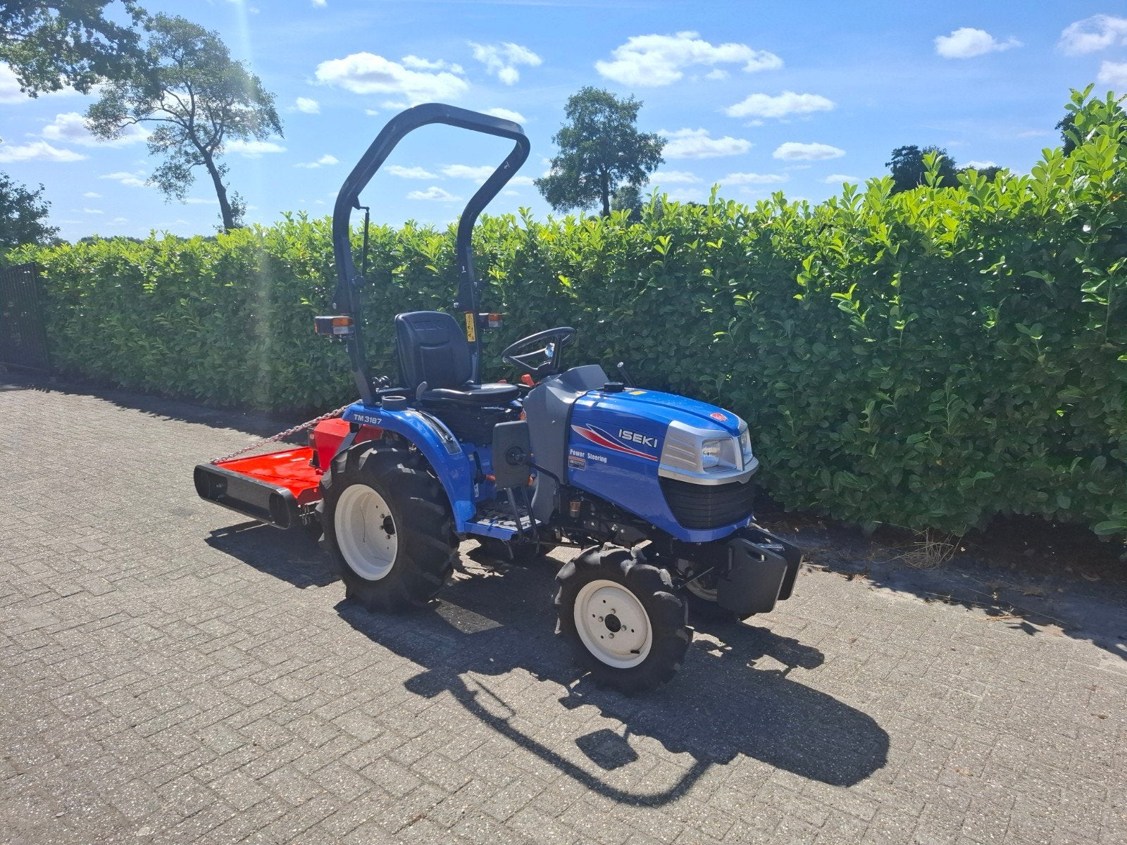 Iseki TM 3187  tractor met klepelmaaier, Gebruikt, Tot 2500, Tot 80 Pk, Ophalen
