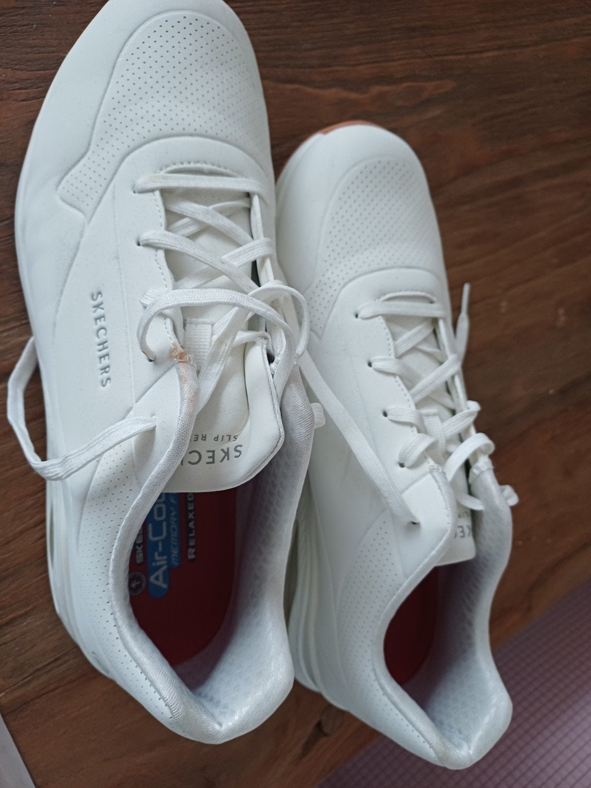 Skechers Work: Witte sneakers, maat 46, Ophalen of Verzenden, Wit, Skechers