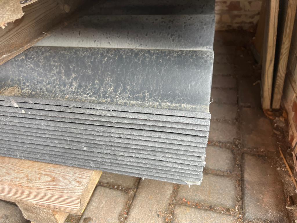 Eternit golplaten nr 76, kleur 819 donkergrijs, Doe-het-zelf en Verbouw, Ophalen, Overige materialen, Gebruikt, 15 m² of meer
