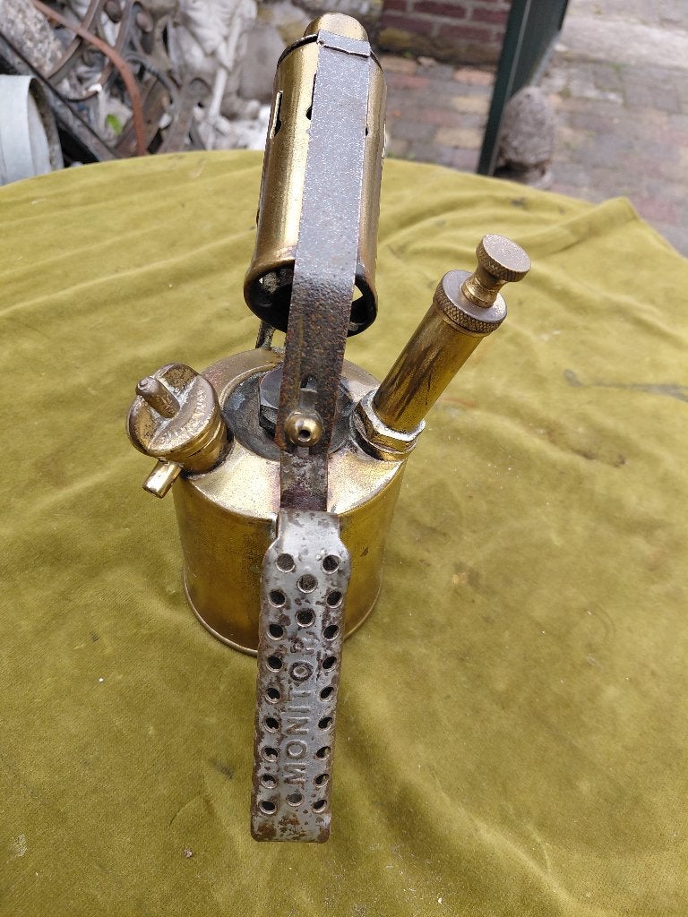 Antieke koperen spiritus brander., Verzenden