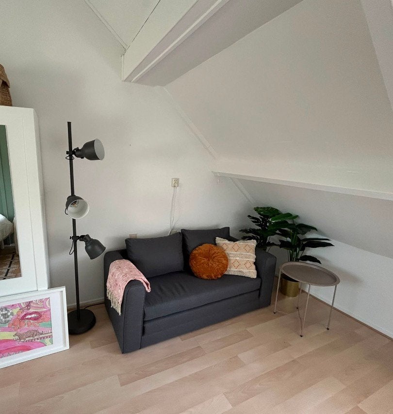 Slaapbank Grijs JYSK 2 personen, Huis en Inrichting, Banken | Bankstellen, Ophalen, Kunststof, Minder dan 75 cm, 150 tot 200 cm
