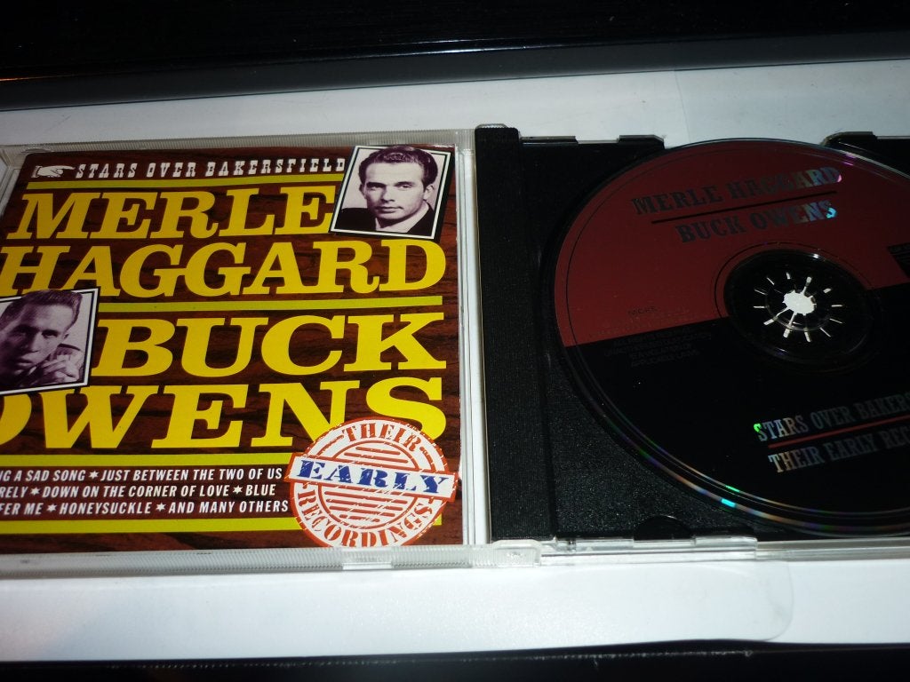 Merle Haggard & Buck Owens - Stars Over Bakersfield CD, Gebruikt, Ophalen of Verzenden, Inclusief boekje, Country