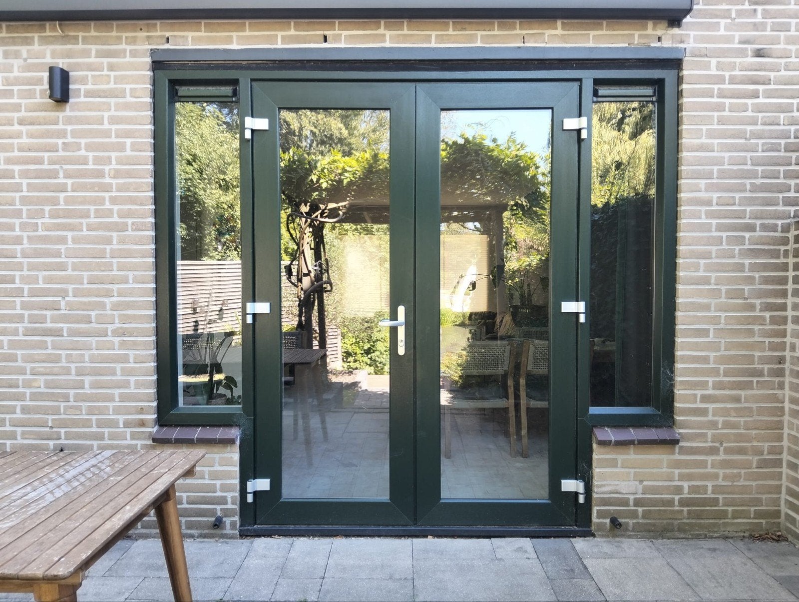 Openslaande deuren, Doe-het-zelf en Verbouw, Ophalen, Gebruikt, Buitendeur, Glas